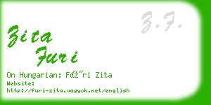 zita furi business card